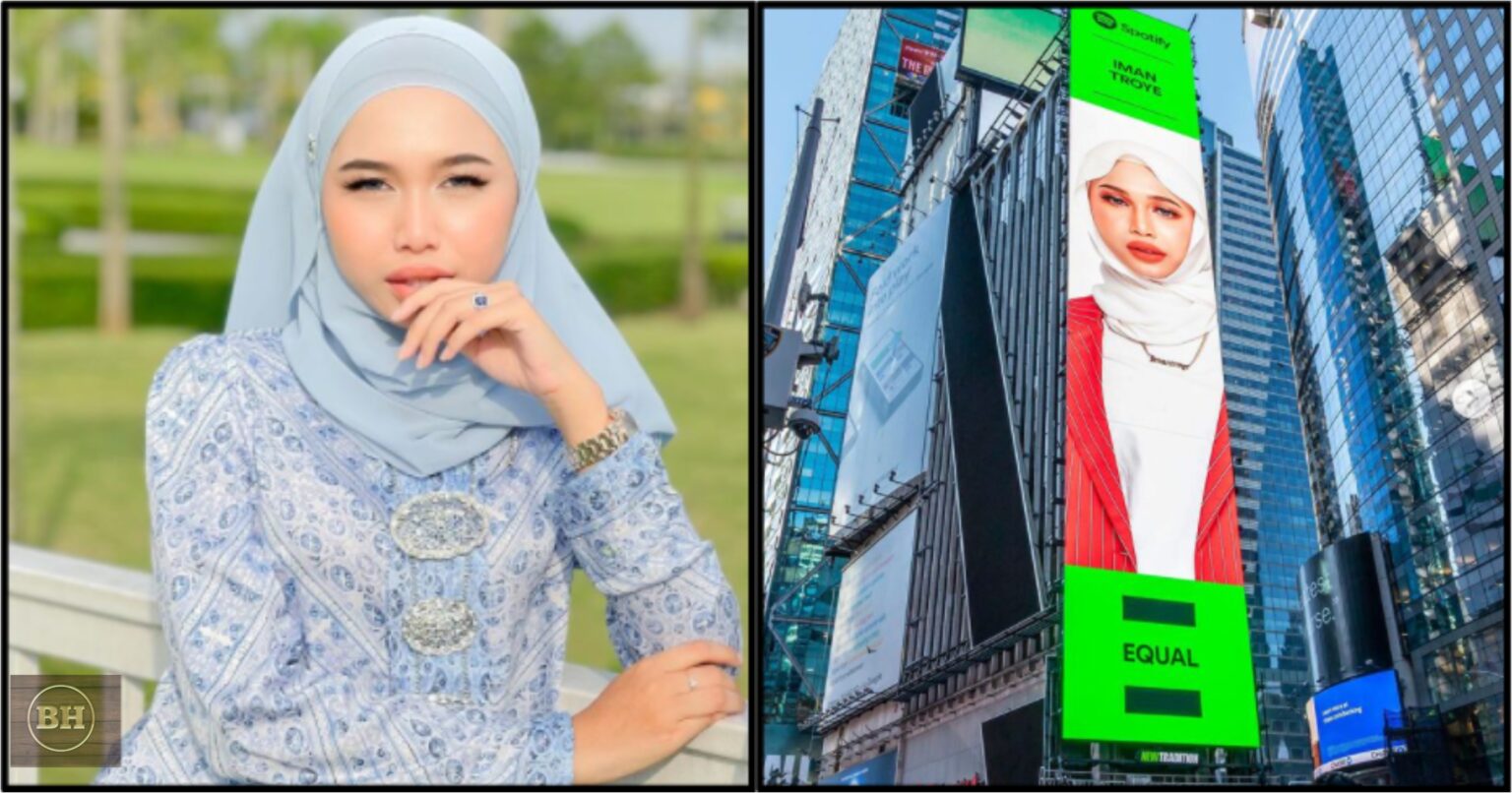 Giliran Iman Troye ‘hiasi Papan Iklan Digital Gergasi Di New York Times Square Sinar Viral Press 